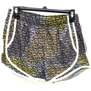 Calvin Klein Performance Women's Printed  Shorts, Black size  S NWT